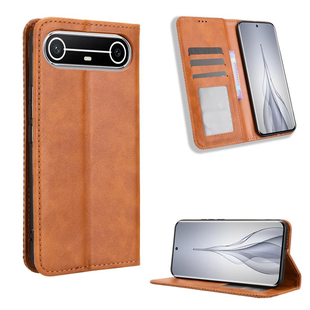 Flip Cover for Tecno Pova Slim / Tecno Spark Slim PU Leather Full-Body Protection [RFID Blocking] Phone Cases Wallet Cover