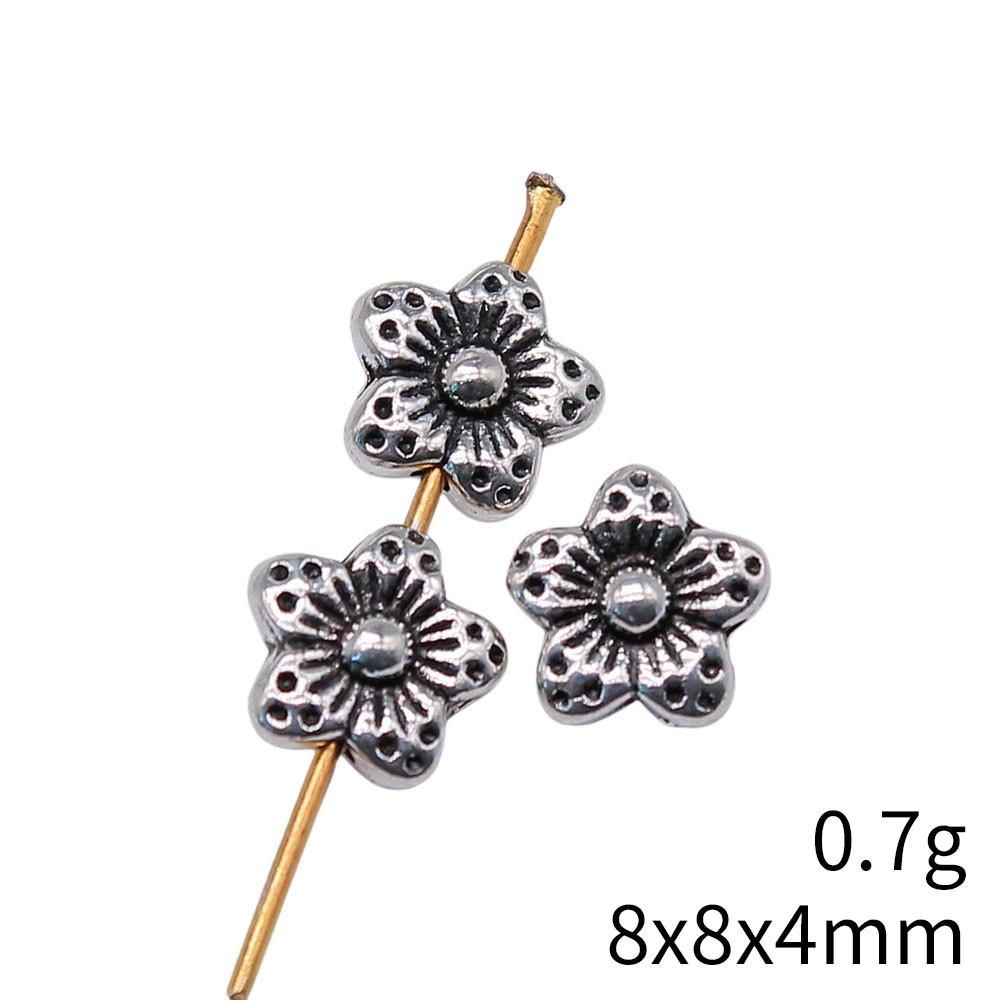 Bead Material Jewelry & Accessories Flower Small Hole Beads Spacer Accessories Parts Beads Jewelry Making Findings For Diy