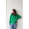 Einfarbiger Rundhals-Pullover für Damen | Weiches Strickoberteil | Lässige lockere Passform