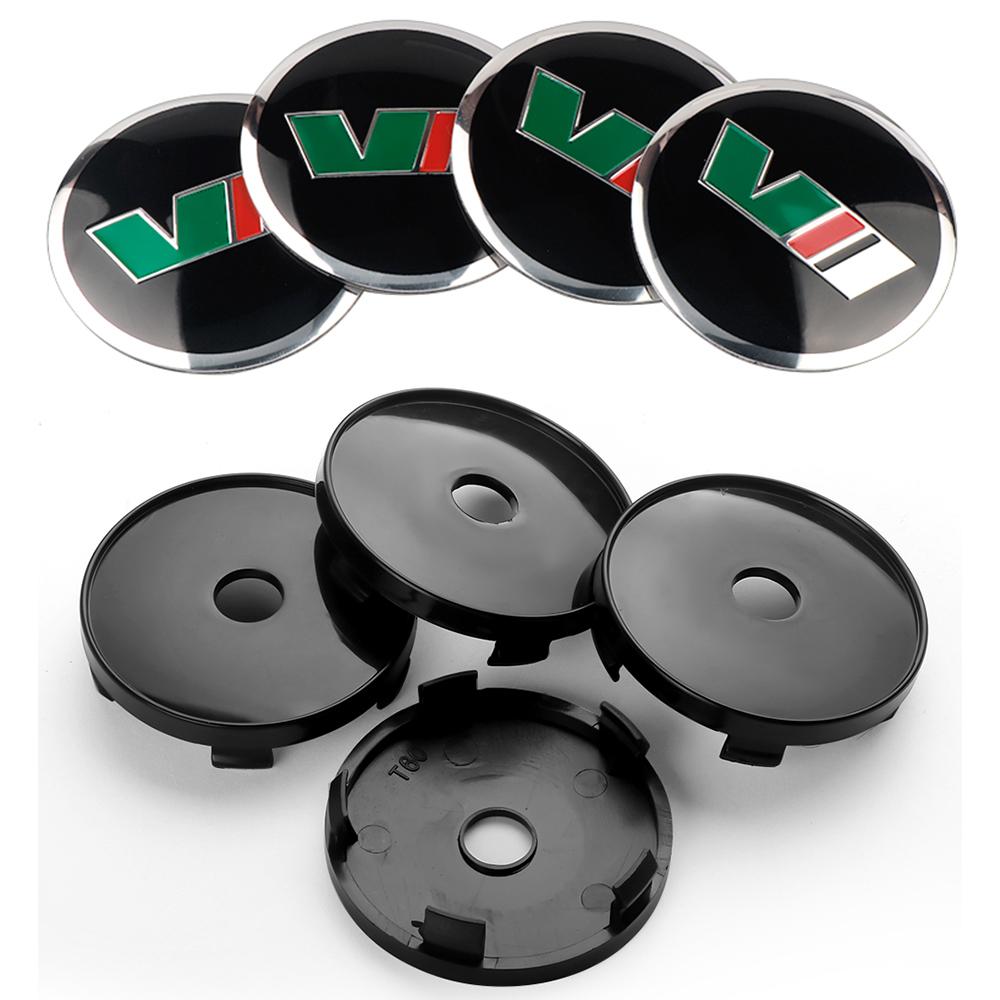 2025 New 4Pcs Aluminum Alloy Car Wheel Center Hub Caps Cover Rim Sticker Badge For Skoda Octavia 2 VII Fabia Rapid Superb Scala