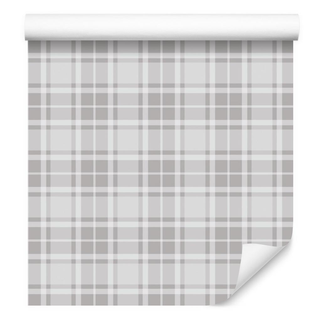 Classic Gray Plaid Wallpaper for Living Room and Bedroom 50x1000