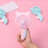 Manual Press Small Fan Hand Pressure Fan Personal Fan Handheld Cartoon Mini Portable Hand Fan For Kids Girls Women Man Outdoor