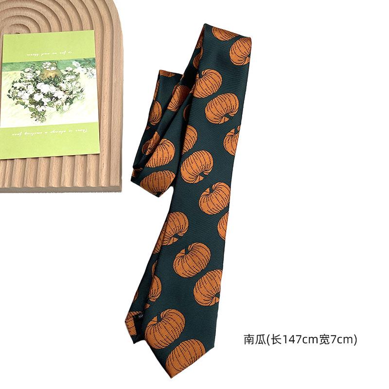 

Polyester yarn-dyed college retro style neck tie jacquard green bottom personalized handmade men s and women s ties
