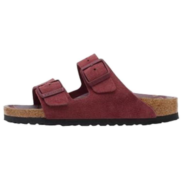 Birkenstock Arizona Birkenstock Shoes Unisex Burgundy Narrow 1030680 36