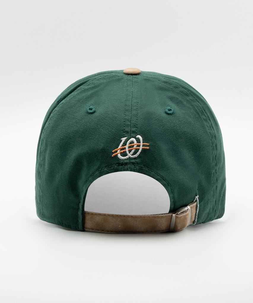 Wieoldeuwoldeu Weald Tower Pigment Color Block Ball Cap Green