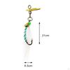 6 Pieces Realistic Fly Fishing Feathers Beadhead Streamers Realstic Artificial Vertical Kit