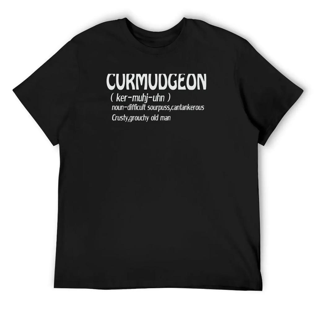 Popular Curmudgeon definition VL940 Trending T-Shirt blanks aesthetic clothes Men's cotton t-shirt