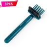 Reusable Comb Cleaning Brush with Dual-Action Comb & Brush Head - High Toughness Durable Bristles, Hollow Head Design for Air Cushion & Curling Combs