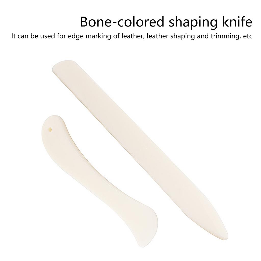 8Pcs Leather Creaser Sewing Plastic Bone Folder Paper Folding Tool Leathercraft Creasing Tool for Quilting Bookbinding