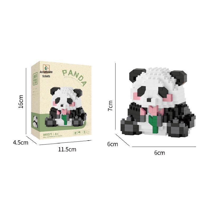 

Совместимые кирпичики Лего: Большая панда Хуа Хуа Развивающая игрушка Украшения для детей