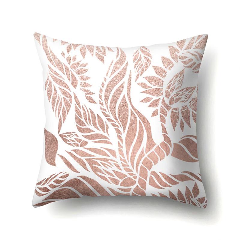 Polyester Pillow Case Automobile Decoration Home Printed Pillow Case Waist Cushion Cover Car Cushion Head Cushion Cover