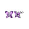 Butterfly Pendant Jewelry Set: Ring, Earring, Necklace & Clavicle Chain for Women