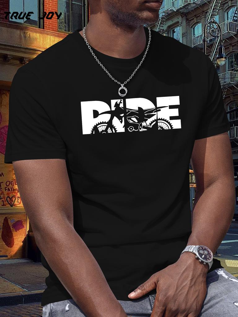 Ride On! Graphic T-shirt - Breathable Quick-Dry Motorcycle Print