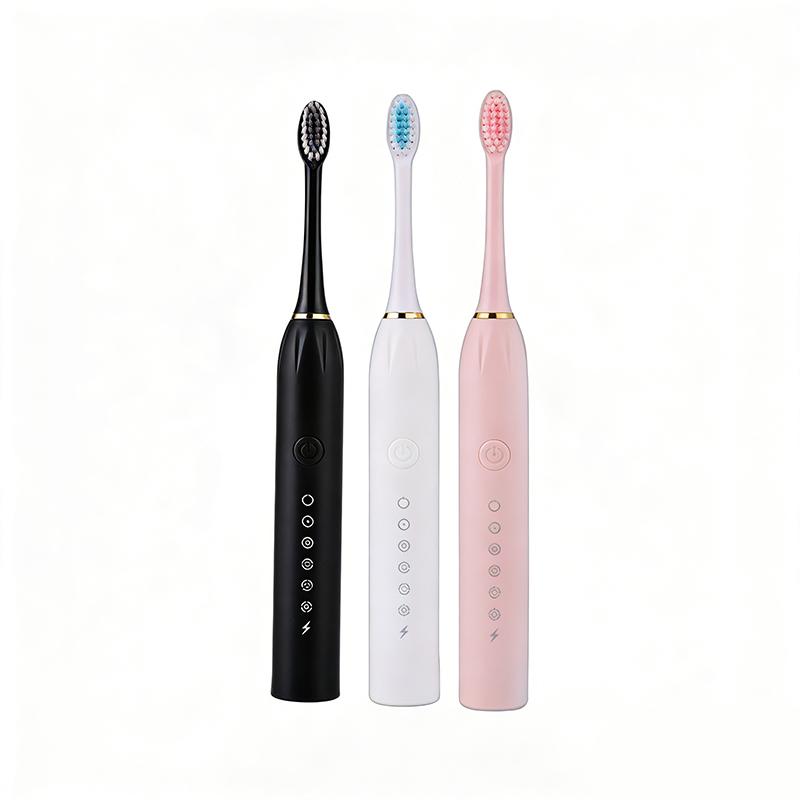 Escova de Dentes Ultrassônica Elétrica Seis Modos de Velocidade Casa Cabelo Macio Carregamento USB Impermeável Limpador de Dentes para Adultos