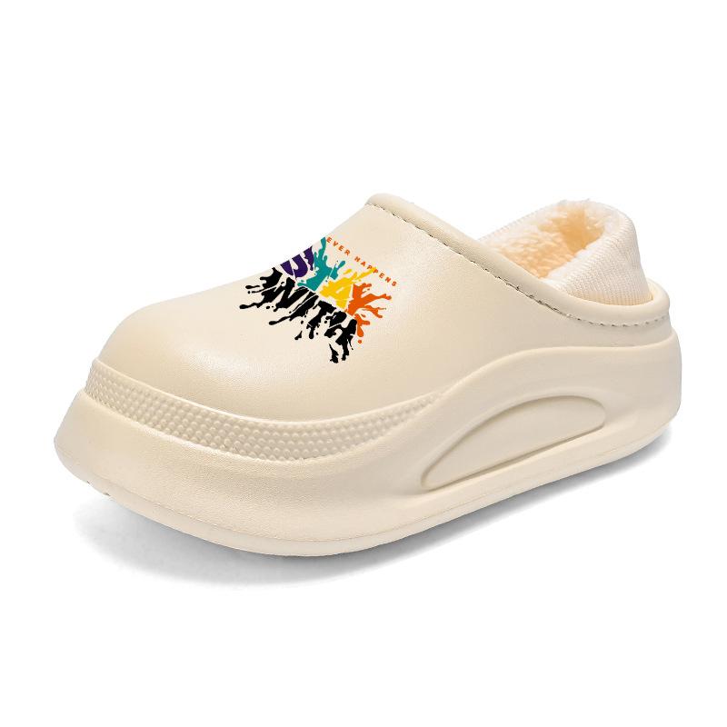 Мужские зимние хлопковые туфли для кухни нескользящие водонепроницаемые на бархатной подкладке теплые для улицы слипоны повседневные утолщенные хлопковые тапочки 44-45 3389₽