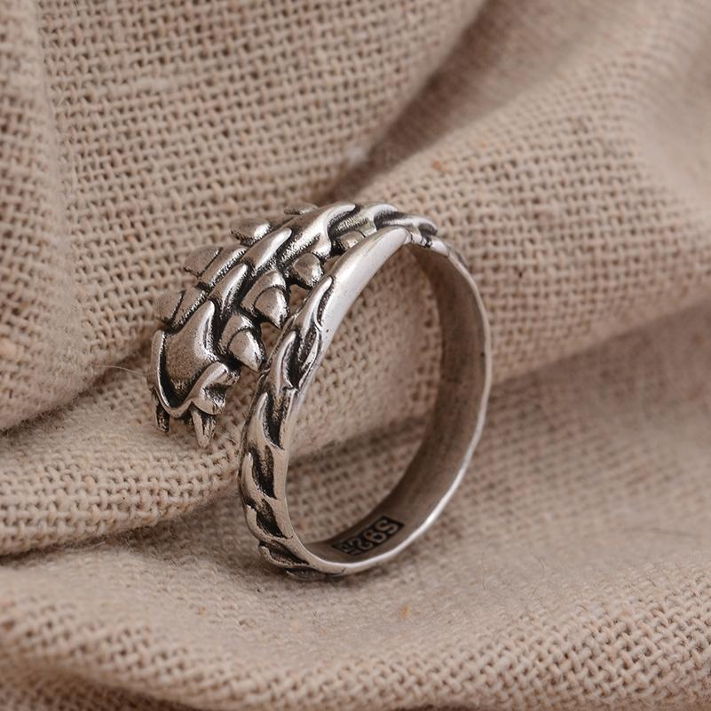 New Arrival Vintage Centipede Design Thai Silver Men Ring For Party Gifts Never Fade Cheap