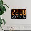 Large LED Wall Clock with Stand, Digital Multifunction GH9008