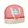 Cartoon Cats Lunch Bag with 2 Main Compartments Thermal Cooler Bag Lunch Case Insulated Bag Cooler Bag Lunch Box