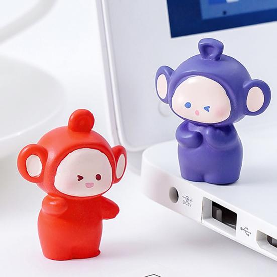 4 Pcs Mini Resin Doll Figurine Cartoon Doll Miniature Figures Tiny