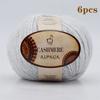 6pcs Luxurious Alpaca Cashmere Yarn  Ultra Soft & Warm Handmade DIY  Crocheting Yarn Suitable for Beginners Scarves300g/10.58oz