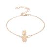 Trendy 3D Pineapple Alloy Anklet - Cute Hollow Fruit Foot Jewelry