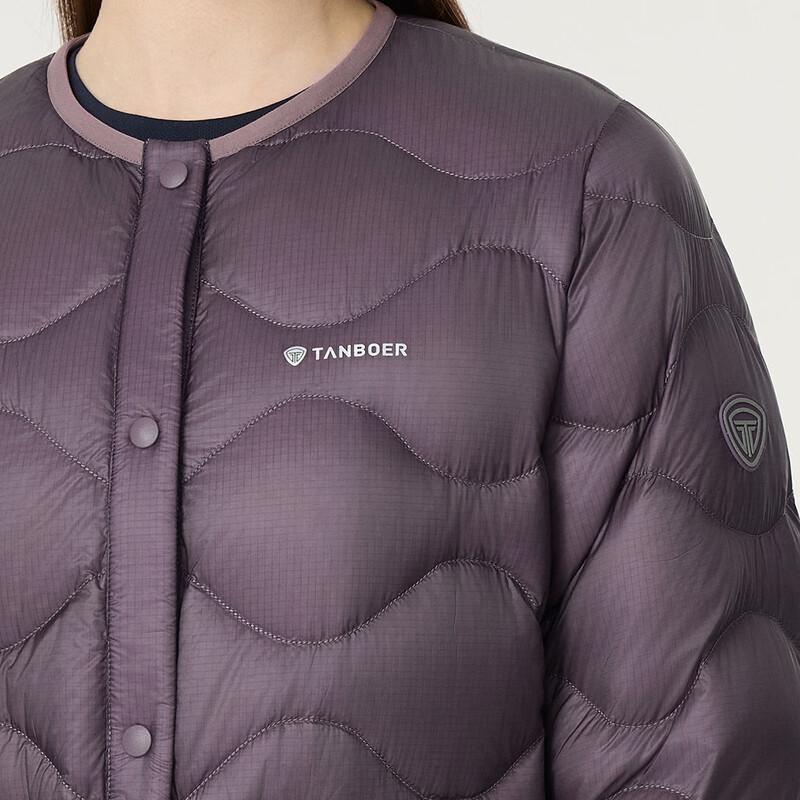 Tanboer Women's Collarless Lightweight Short Down Jacket TB5330270D