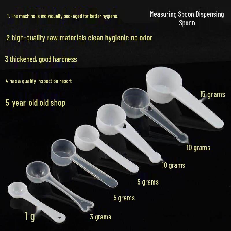 Yingtang 0.5g Translucent PP Measuring Spoons, 100 Pack