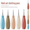 Versatile Stackable Dotting & Nail Art Flower Pen with Rhinestones for Creative Color Painting