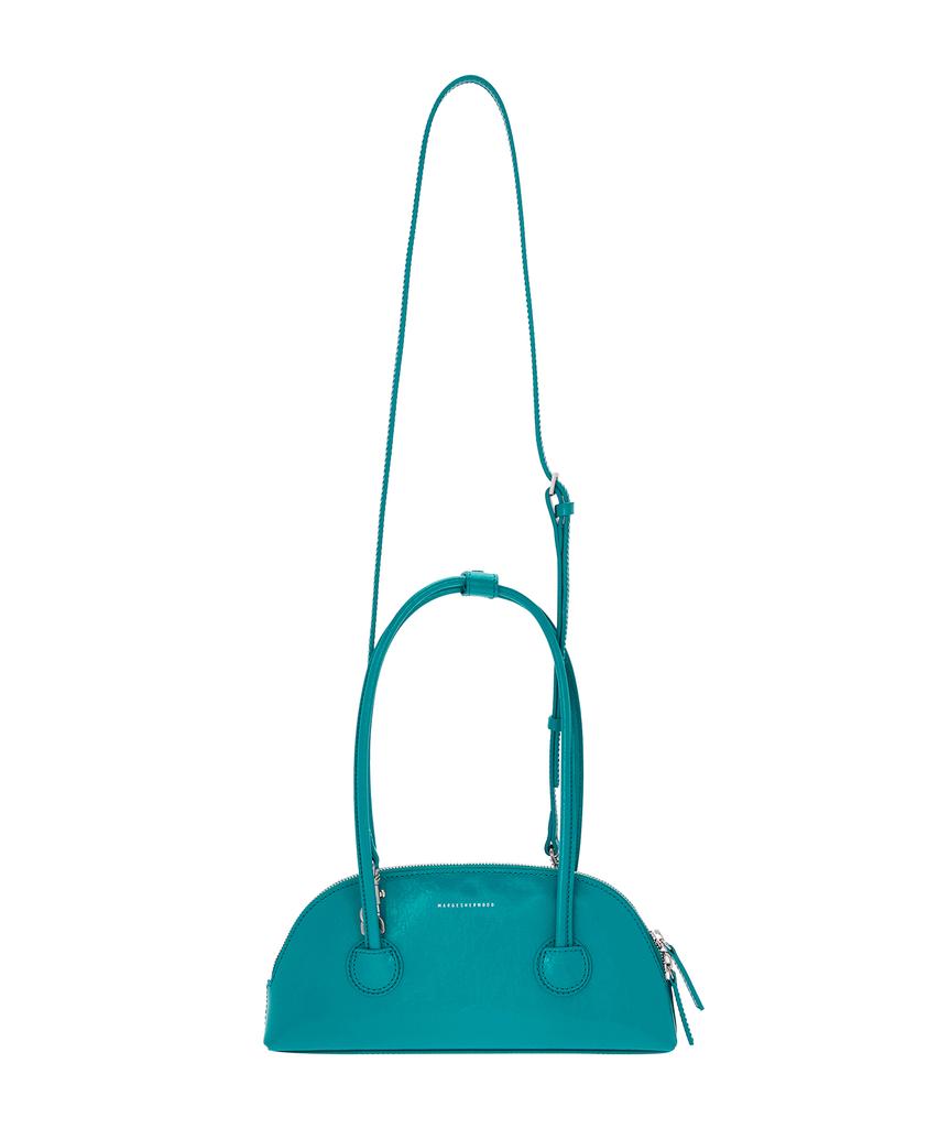 Margesherwood Bessette Shoulder + Strap - Peacock Green Crinkle