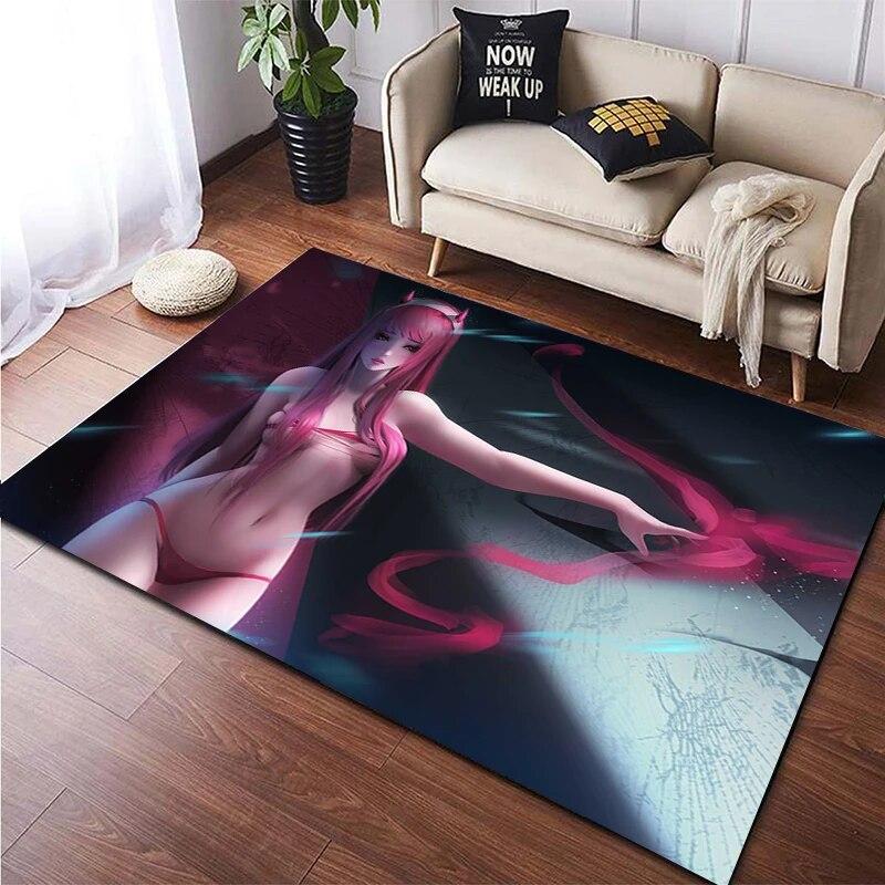 Hot Anime Sexy Girl Beauty Bedruckter Teppich für Wohnzimmer Rutschfester Teppich Schlafzimmer Moderne Heimdekoration Boden Yoga-Matte