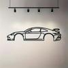 Metal Racing Car Wall Art, 1pc, Metal Car Silhouette, Indoor Outdoor Metal Decor for Home, Patio, Bedroom, Unique Gift for Car Lovers, Wall Hanging