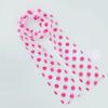 Women Pink Polkas Dot Scarf and Glasses Set Cosplay Glasses Fashion Neckerchief Blue Glasses
