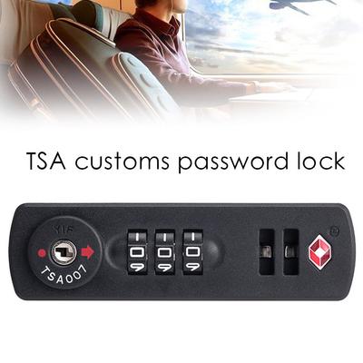 Security Luggage Weatherproof Safely Code Lock TSA21123 3 Digit Combination Lock TSA Customs Lock