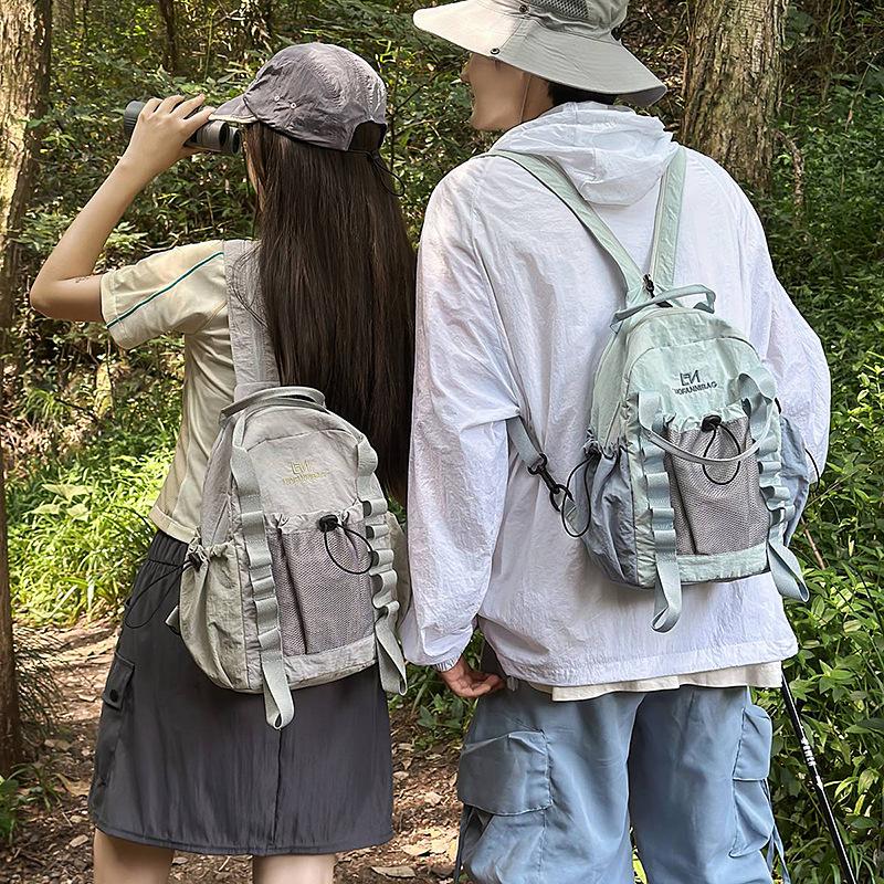 Contrast Color Backpack Student Travel Lightweight Backpack Large Capacity Backpack