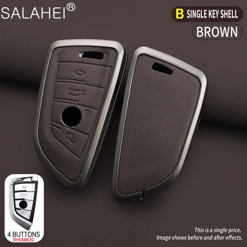 bqwdy8 New Leather Car Remote Key Case Cover Protector Shell For BMW 1 3 5 7 Series X1 X3 X4 X5 F10 F15 F16 F20 F30 F18 F25 M3 M4 E34