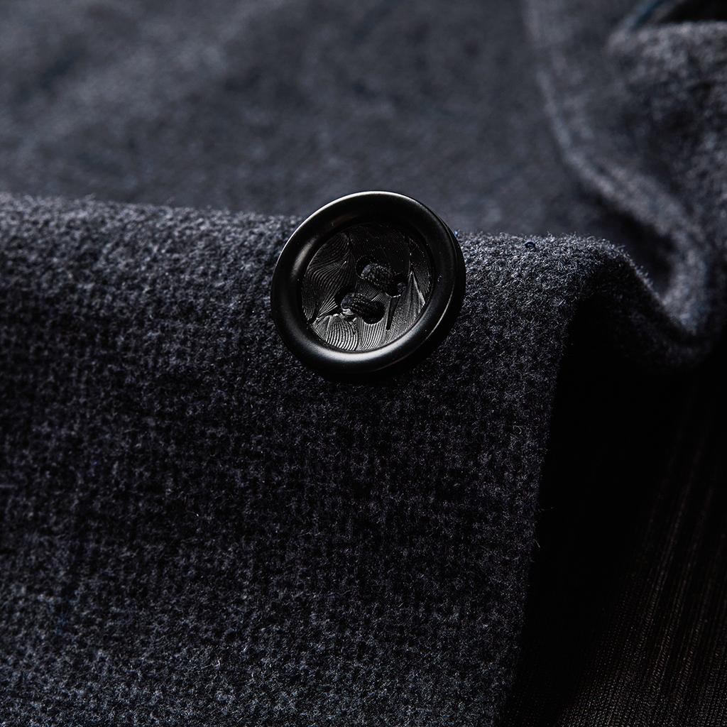 Micro brushed Casual elastic knitted wide suit jacket for men's suit