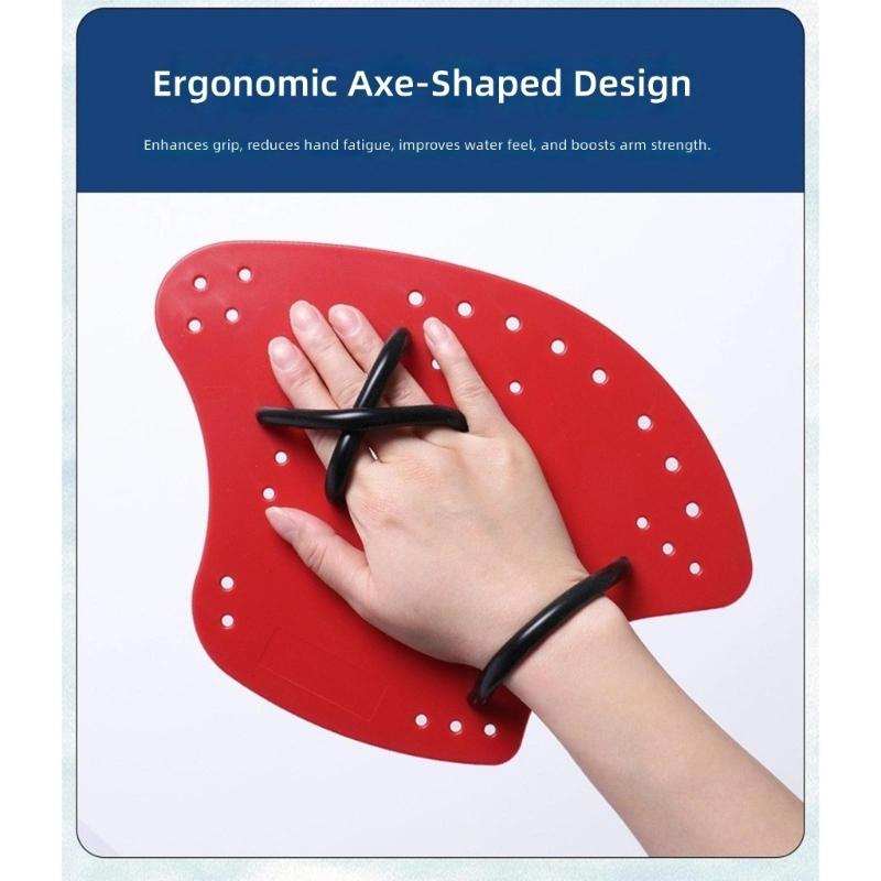 Swimming Training Paddles for Children and Adults with Comfortable Adjustable and Hydrophobic Structure to  Performances