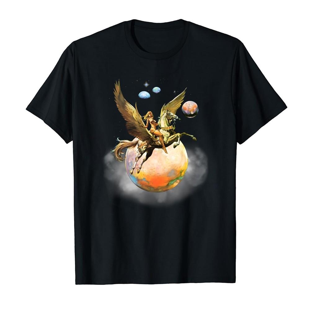 BORIS VALLEJO PEGASUS Unisex Black Shirt QT5891 Unisex T-Shirt