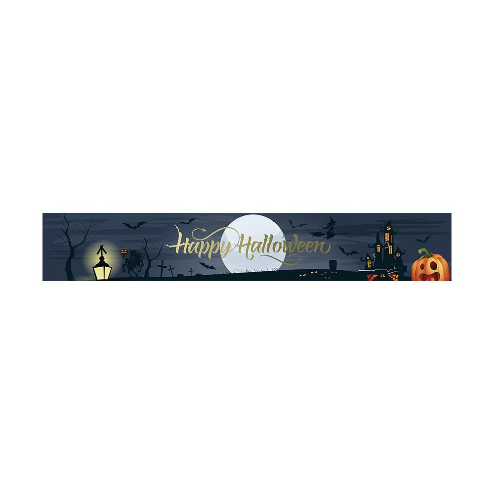 Customizable Day of the Dead Skull Banner for Halloween Party Decorations