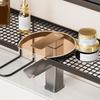Household Mirror Front Toilet Rack Bathroom Washstand Wall-Mounted Faucet Non-Punching Sink Storage Multifunctional Fashion