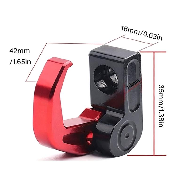 Universal Motorcycle Handlebar Mounting Bracket Motorbike Foldable Aluminum Hanger Hook For Scooter Storage Accessories