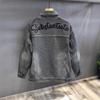 Vintage Jacquard Denim Jacket Men's New Loose Tooling Jacket Men's