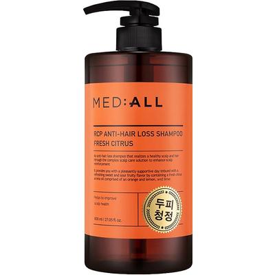 Medior RCP Anti-Hair Loss Scalp Cleansing Shampoo Fresh Citrus Fragrance, 800ml, 1 Unit