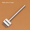 1Pcs New 2/4/6Teeth Leather Punching Tool Manual 4/5/6/8mm Hole Punch Tool Hole Spacing Drilling Steel Round Punch Die Set