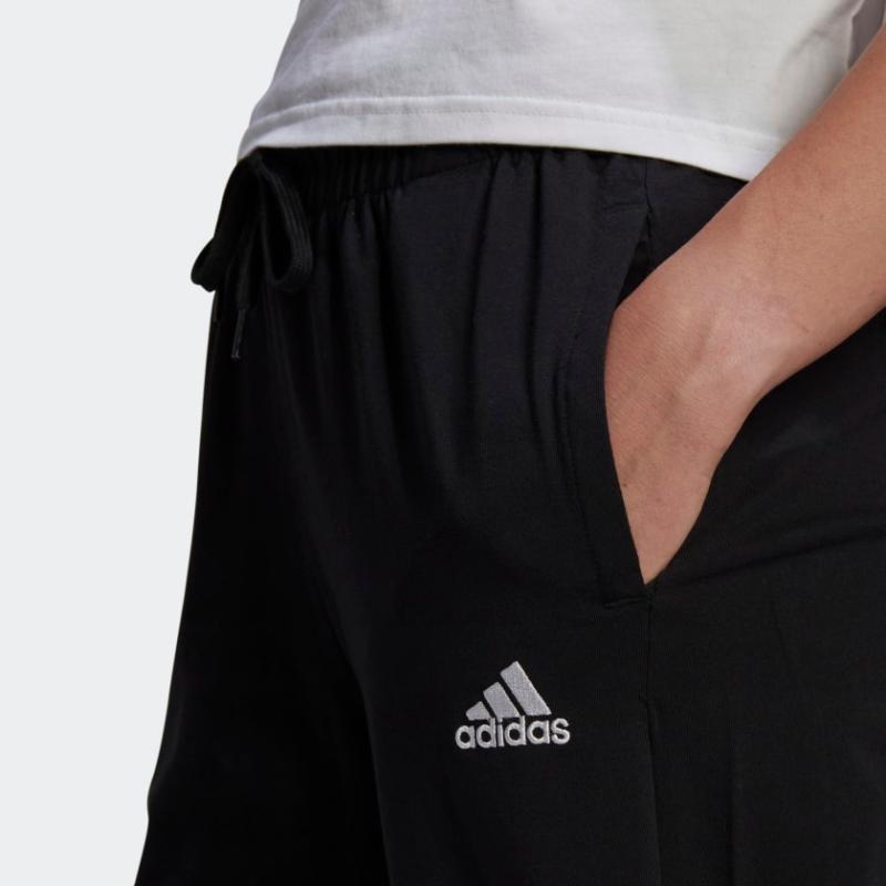 Adidas Casual Knitted Drawstring Sweatpants Women Bottoms Black GM5624