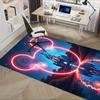 3D Printed Mickey Mouse,Castle,Fireworks Anti-Slip Rug - Machine Washable Office Rug for Living Room, Bedroom, Office - Multiple Sizes