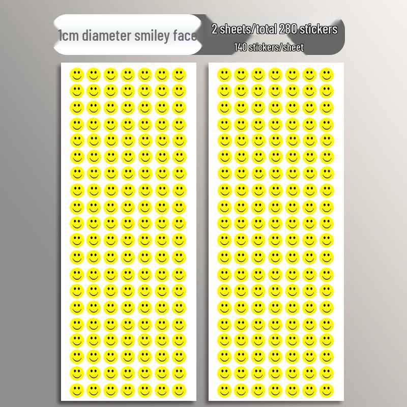 Smiling Face Rewards Stickers: Self-Adhesive Praise Labels for Kindergarten & Elementary Students
