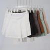 Damen Mid-Waist Nude Kurzer Rock für Sommersport
