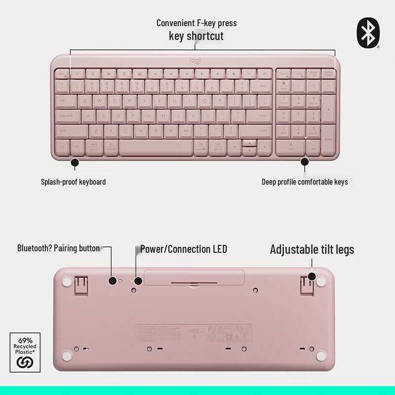 Logitech MK251 Kabellose Bluetooth Tastatur und Maus Combo
