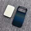 Applicable to iphone16promax mobile phone case half pack Kevlar carbon fiber magnetic suction Apple 17 anti-drop protective case